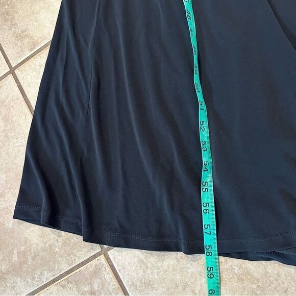 Hailey Logan by Adrianna Papell Black Embellished Gown Criss Cross Back Size 3/4 - Picture 13 of 16